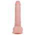 REALROCK - prísavkový vibrátor - prírodný (18 cm)
