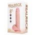RealRock - rotujúci vibrátor - realistický - telová farba 20,5 cm