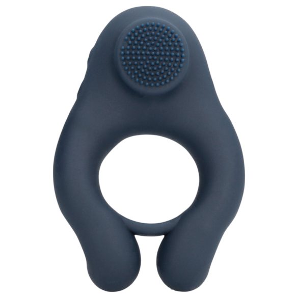Loveline – vibračný krúžok na penis s klitorisovým stimulátorom (sivý)