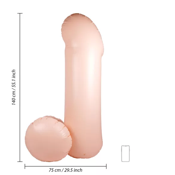 Blow Me Up - nafukovací penis balón - 140 cm