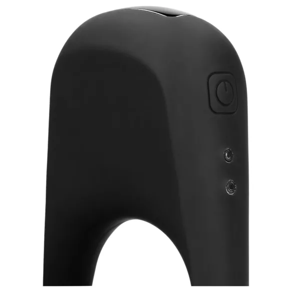 Loveline - vibračný erekčný krúžok na penis - nabíjateľný - čierny