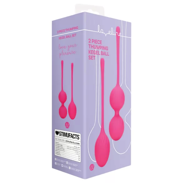 Loveline - venušine guličky set - 2 kusy - ružové