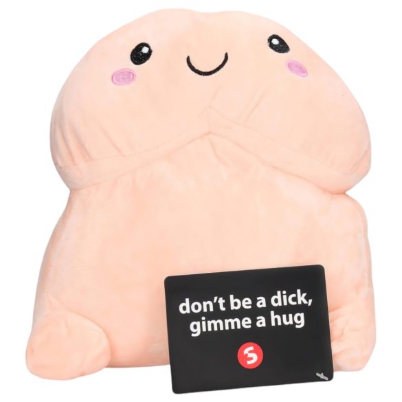 Objímateľný mäkký penis plyš - 30 cm (prírodný)