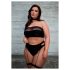 Le Désir Plus Size - 3dielna sada spodnej bielizne - čierna (XL-4XL)