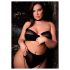 Le Désir Plus Size - 3dielna sada spodnej bielizne - čierna (XL-4XL)