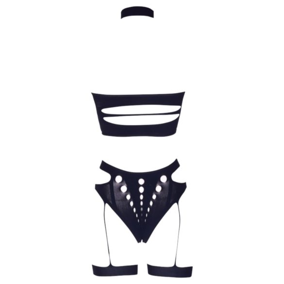 Le Désir - plus size 3-dielna spodná bielizeň - čierna (XL-4XL)