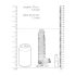 RealRock - realistický dildo - priehľadný - 17 cm
