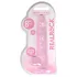 RealRock - realistický dildo - priehľadný ružový - 19 cm