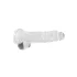 RealRock - realistický dildo - priehľadný - 19 cm