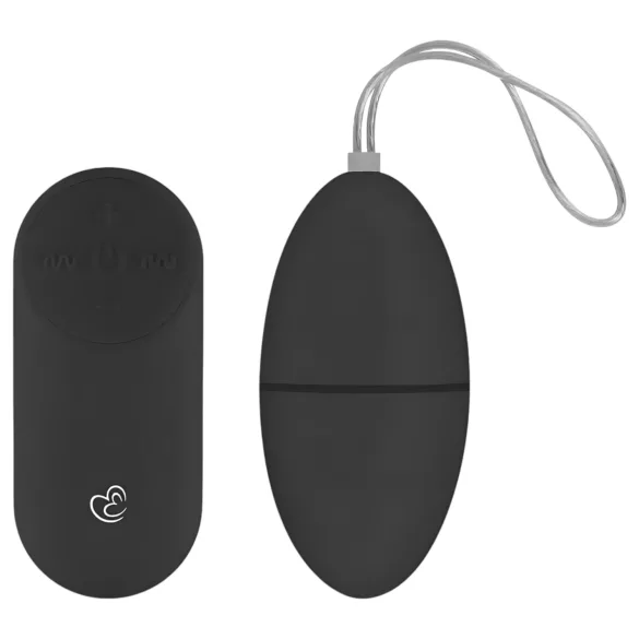 Easytoys - vibračné vajíčko na diaľkové ovládanie - 7 režimov - čierne