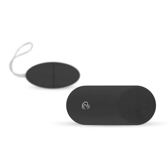 Easytoys - vibračné vajíčko na diaľkové ovládanie - 7 režimov - čierne