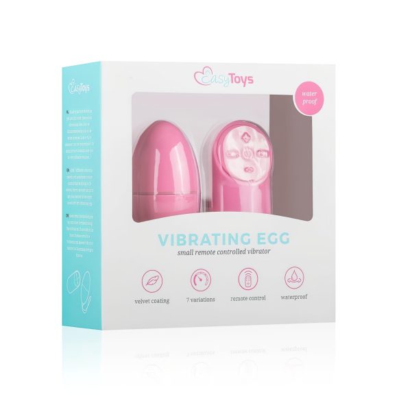 Easytoys - 7-rýchlostné diaľkové vibračné vajíčko (ružové)