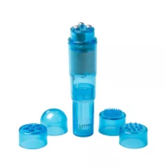 Easytoys - vreckový vibrátor set - 5 dielov - modrý