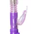 Easytoys - vibrátor s otáčaním a prirážaním - motýlik - fialový