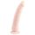 Easytoys - prísavkový 100% silikónový dildo (21 cm) - prírodný