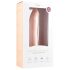 Easytoys - prísavkový 100% silikónový dildo (21 cm) - prírodný