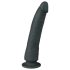 Easytoys - 100% silikónový prísavný dildo (21cm) - čierny