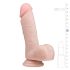 Easytoys - dildó s prísavkou a semenníkmi - 17,5 cm - telová farba