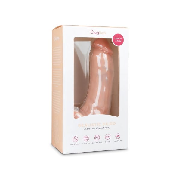 Easytoys - prírodný dildo s prísavkou (20 cm)