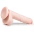 Easytoys - veľký prísavkový semenníkový dildo (26,5cm) - prírodný