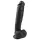 Easytoys - realistický dildó s prísavkou a semenníkmi - čierny 26,5 cm