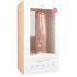 Easytoys - veľký prísavný dildo s semenníky (29,5 cm) - naturálny