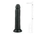 Realistický dildo s prísavkou (20,5 cm) - čierny