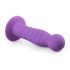 Easytoys - dildo s vlnitým povrchom a prísavkou - fialové