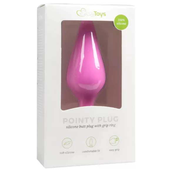 Easytoys - análny kolík - malý, ružový, silikón