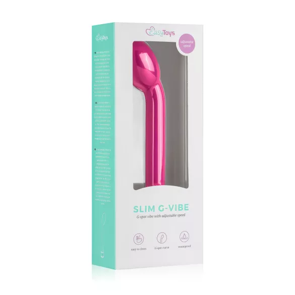 Easytoys - G-bod vibrátor - úzky tvar - ružový