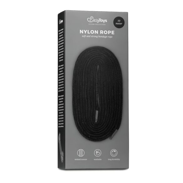Easytoys - bondage lano - 10 m - čierne
