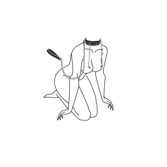 Easytoys - sada na bradavky a obojok s vodítkom - 4 diely