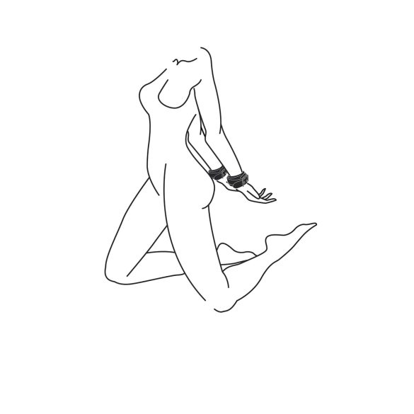 Easytoys - putá na ruky - umelá koža - čierne