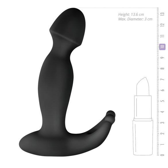 Easytoys - vibrátor na prostatu - vibračný - čierny