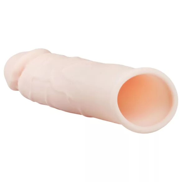 Easytoys - Flesh - predlžovací návlek na penis (prírodný) - 18 cm