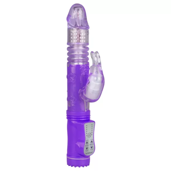 Easytoys Bunny - rotačno-tlačiaci vibrátor - fialový