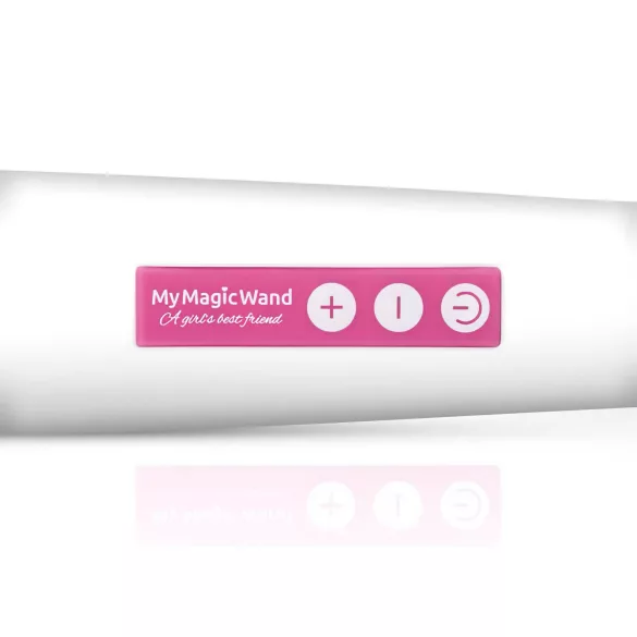 MyMagicWand - silný masážny vibrátor - biela/ružová