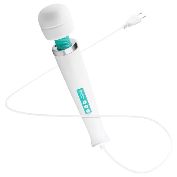 MyMagicWand - masážny vibrátor - silný motor - biela/tyrkysová