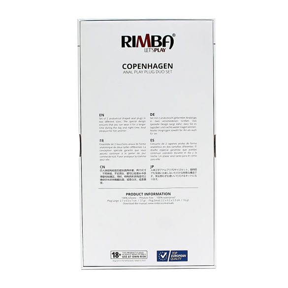 Rimba Copenhagen - análny kolík set - fialová (2 ks)