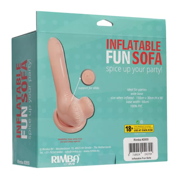 Inflatable Fun - nafukovací penisová pohovka - 66 cm