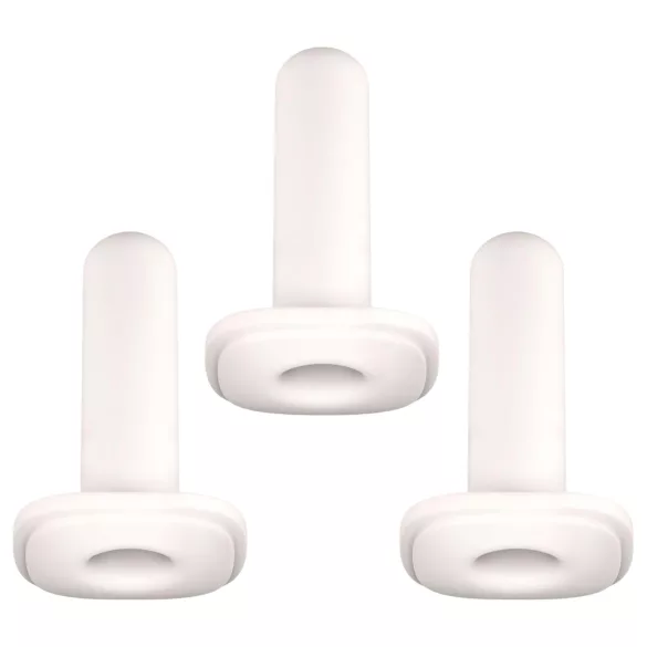 Kiiroo Onyx - masturbačná manžeta - štandardná veľkosť - 3 ks - biela
