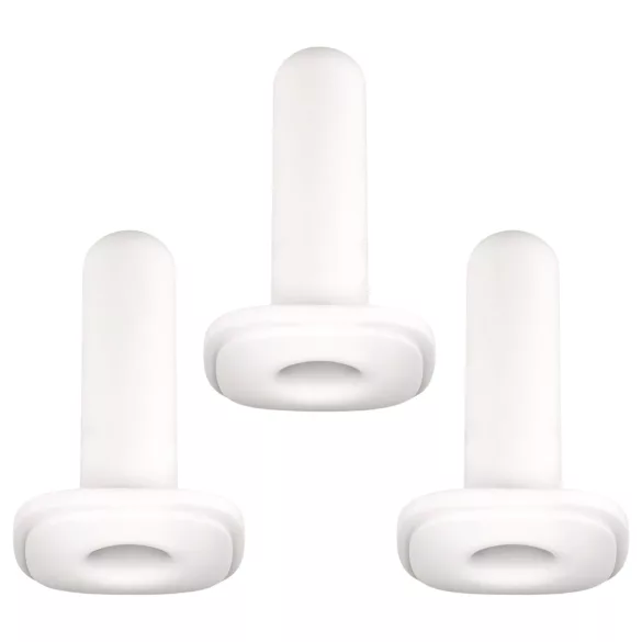 Kiiroo Onyx - masturbátor manžeta - tesné prevedenie - 3 ks biela