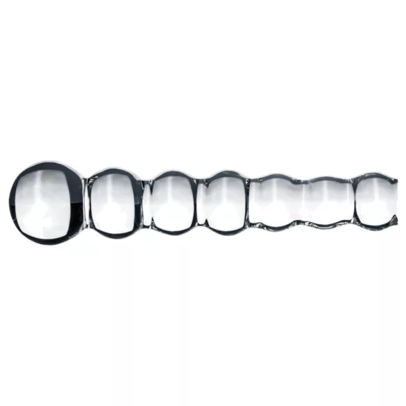 Gildo Glass No. 20 - sklenené dildo s výstupkami - priehľadné