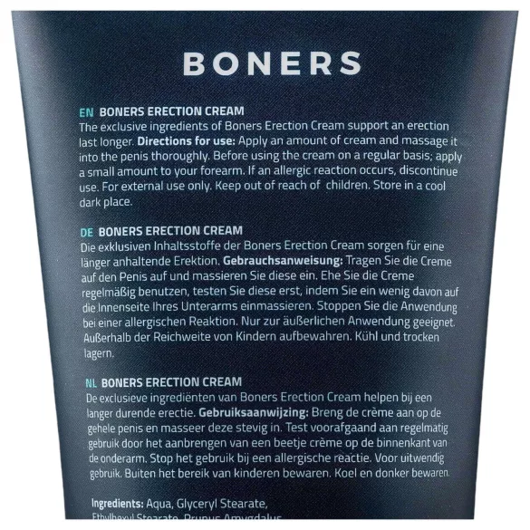Boners - stimulačný intímny krém pre mužov - 100 ml