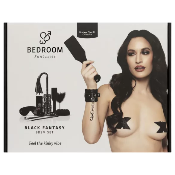 Secret Pleasure Chest - BDSM súprava - pokročilá - 14 dielov - čierna