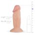 Real Fantasy Archi - realistický dildo - 11,5 cm - prírodná farba