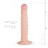 Real Fantasy Scott - realistický dildo - 25 cm (prírodný)