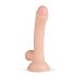 Real Fantasy Vince - dildo s predkožkou a semeníkmi - 19,5 cm (prírodná farba)