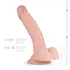 Real Fantasy Derek - realistický dildo s semenníkmi - 22 cm - telová farba