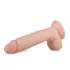 Real Fantasy Glynn - realistické dildo s semenníkmi - 25 cm - telová farba